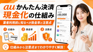 auかんたん決済現金化の仕組み―業者利用前に知るべき換金率と注意点