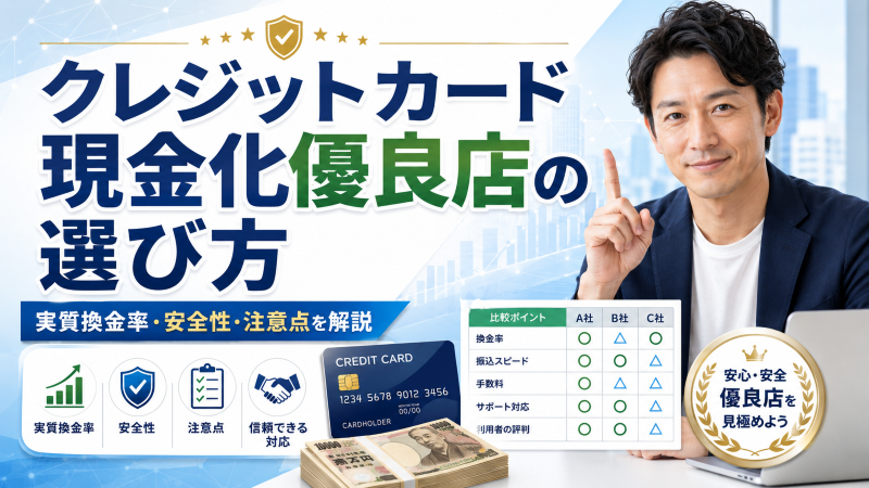 クレジットカード現金化優良店の選び方―実質換金率・安全性・注意点を解説